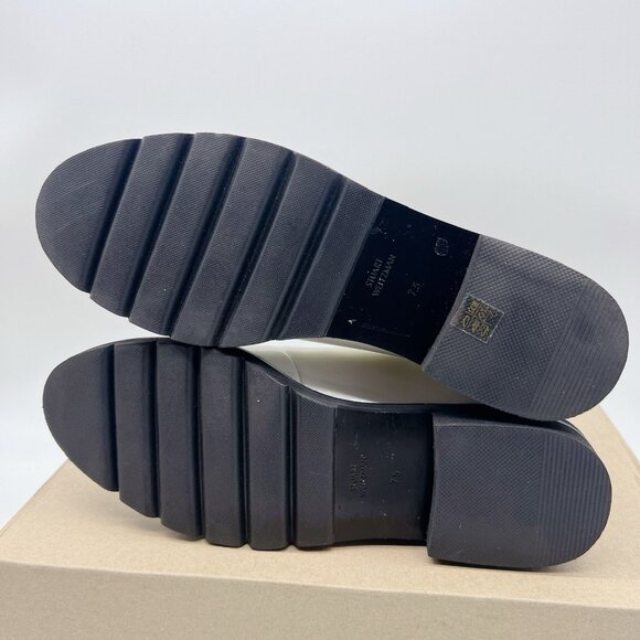 STUART WEITZMAN Dylan Leather Chelsea Boots Bootie White US 7.5 EU 38 - Picture 7 of 13